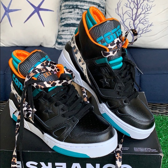 Converse ERX 260 MID Black/rapid teal/orange rindW - Picture 2 of 16